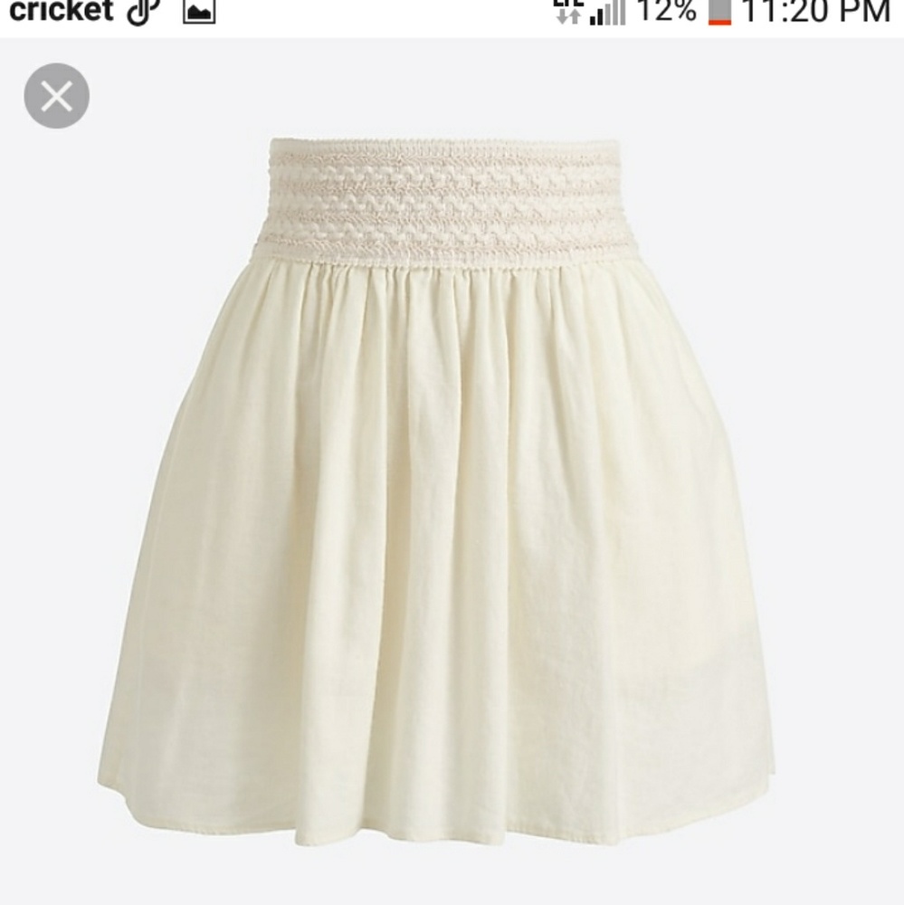 NWT Jcrew Gauze Skirt Blue Size S